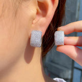 Trendy Full Diamond Zircon Shiny Earrings – Thoughtful Gifts — 4