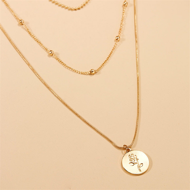 Women's Multi-layer Necklace Simple Rose Brand – Jewelry Gift Ideas — 1