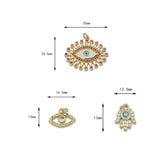 Exaggerated Micro Inlaid Zircon Eyes Hanging – Jewelry Gift Ideas — 6
