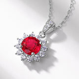 SUNFLOWER Cultivate Red Treasure Pendant Necklace – Jewelry Gift Ideas — 5