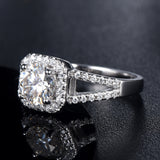 Highlight S925 Sterling Silver Inlaid Moissanite Ring – Stylish Gifts — 5