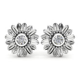 European And American Plated 18K Sunflower Earrings – Meaningful Gifts — 5