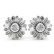 European And American Plated 18K Sunflower Earrings – Meaningful Gifts — 5