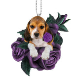 Rose Dog Acrylic Flat Pendant – Jewelry Gift Ideas — 11
