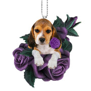 Rose Dog Acrylic Flat Pendant – Jewelry Gift Ideas — 11