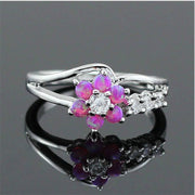 Flower Ring Women's Synthetic Ornament – Gifts for Her — 12