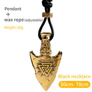 Vintage Nordic Arrow Titanium Steel Necklace – Jewelry Gift Ideas — 5