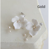 Ceramic Flower Earrings 3.8 Cm Diameter Large Flowers – Useful Gifts — 5