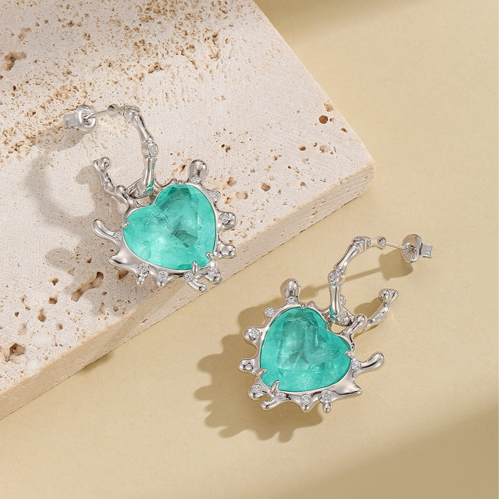 S925 Sterling Silver Love Earrings – Gifts for Couples — 1