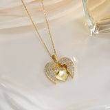 Women's Heart Opening And Closing Necklace Wings – Jewelry Gift Ideas — 2