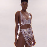 Tassel Rhinestone Body Chain Woman – Gifts for Her — 1