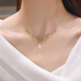 Women's Pearl Lace Necklace – Jewelry Gift Ideas — 1