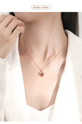 Love Shaped Projection Color Picture Necklace – Jewelry Gift Ideas — 9