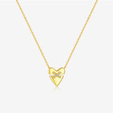 S925 Sterling Silver New Style Heart Cross – Jewelry Gift Ideas — 3
