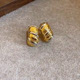 Real Gold Plated Silver Needle Pleated Croissant – Meaningful Gifts — 6