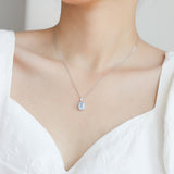 Perfume Bottle Necklace Women's Blue Topaz – Jewelry Gift Ideas — 1