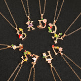 26 English Letters Enamel Elegant Sweet Necklace – Jewelry Gift Ideas — 16