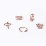 Personalized Butterfly Flower Ring Set Of 5 – Practical Gifts — 6