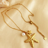 Ocean Style Necklace Stainless Steel Starfish – Jewelry Gift Ideas — 4
