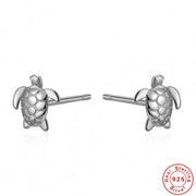 S925 Sterling Silver Mini Turtle Earrings – Meaningful Gifts — 6