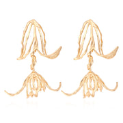 Women's Fashion Vintage Metal Leaf Flower Earrings – Stylish Gifts — 6