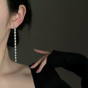 Women's Long Tassel Mosquito Disc Earrings – Gifts for Her — 1
