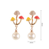 Unique Earring for Women Cute Three Mushroom – Jewelry Gift Ideas — 14
