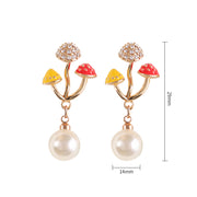 Unique Earring for Women Cute Three Mushroom – Jewelry Gift Ideas — 14