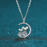Sterling Silver Mosang Diamond Necklace Pendant – Jewelry Gift Ideas — 4