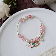 Women's Fashion Pearl And Crystal Beaded Bracelet – Stylish Gifts — 13