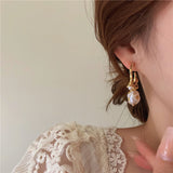 Women's Pearl Pendant C Earrings – Jewelry Gift Ideas — 1