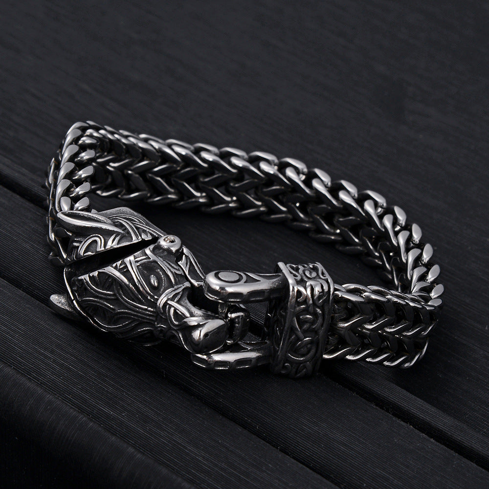 Men's Fashion Stainless Steel Thick Chain Bracelet – Stylish Gifts — 1
