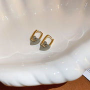 Silver Needle Flower Butterfly Resin Stud Earrings – Stylish Gifts — 10