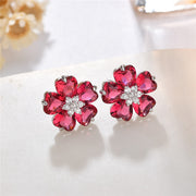 Women's Love Petal Zircon Earrings – Gifts for Her — 6