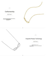 Summer 8-word 925 Silver Love Infinite Necklace – Jewelry Gift Ideas — 6