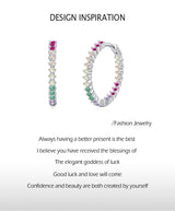 S925 Sterling Silver Color Zircon Earrings – Gift Ideas — 12
