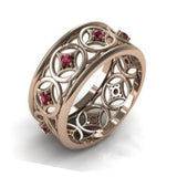 Simple Ring Luxury Domineering Rose Gold Full Diamond – Gift Ideas — 8