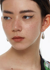 Irregular Tears Simple 925 Silver Stud Earrings – Thoughtful Gifts — 5