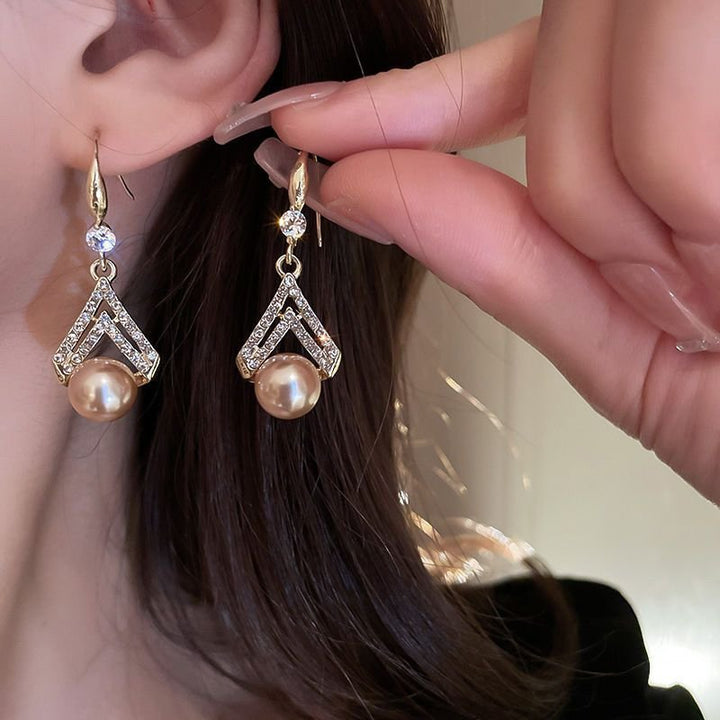 Fashion All-match Water Drop Pearl Earrings – Stylish Gifts — 1