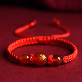Zodiac Red Rope Bracelet Natural Red Agate – Jewelry Gift Ideas — 14