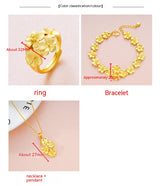 Vietnam Placer Gold Lady's Flower Accessories – Jewelry Gift Ideas — 16