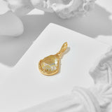 Rose Face Gold Hair Crystal Pendant – Jewelry Gift Ideas — 3