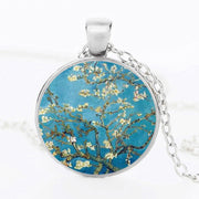 The Kiss Starry Night Sunflower Glass Necklace – Jewelry Gift Ideas — 5