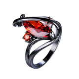 Black Gold S Shaped Zircon High End Diamond Ring – Gifts for Him — 8