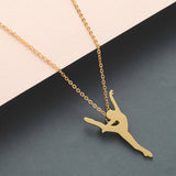 Dancer Girl Sports Necklace Pendant – Jewelry Gift Ideas — 1