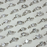 High Quality Zircon Crystal Silver Plated Ring Women – Gifts for Her — 1