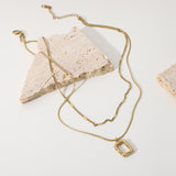 Women's Temperament Fashion Gold Double Hammered – Jewelry Gift Ideas — 3