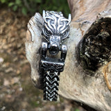 Mens Vintage Fashion Titanium Steel Viking Bracelet – Stylish Gifts — 3