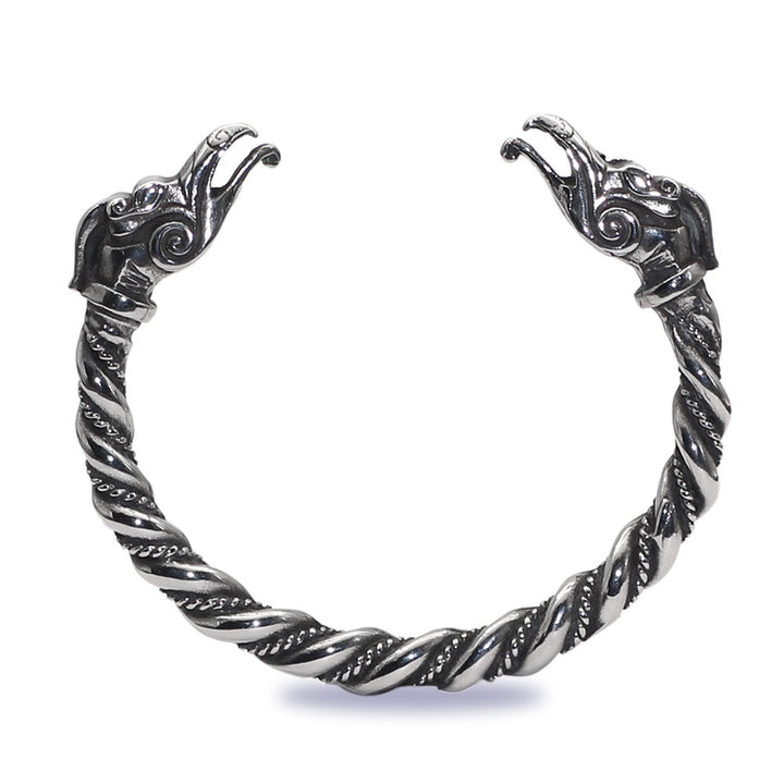 Men's Titanium Steel Retro Solid Bracelet – Jewelry Gift Ideas — 4