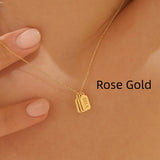Minimalist Carved Name Pendant Necklace – Jewelry Gift Ideas — 19